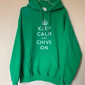 Keep Calm and Chive On hoodie